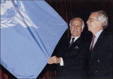 ICAO Flag - President and Secretary General Enveiling copy